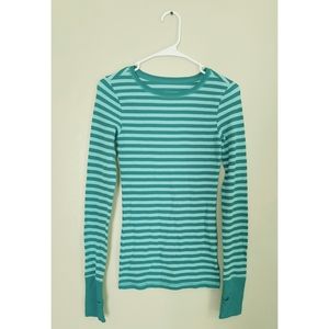 Long sleeve tee with stripes